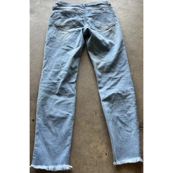 Vince Camuto Classic 70s Flare Leg Jeans Women's Size 27/4 Blue Stretch - Picture 14 of 15